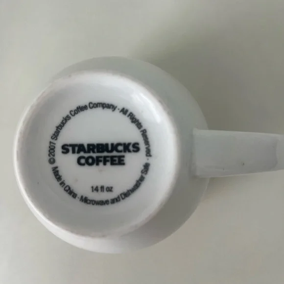 Starbucks Classic Vintage Logo Ceramic Coffee Mug Mermaid Siren 1990s - Picture 5 of 6